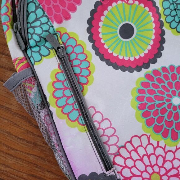 Thirty-One Bubble Bloom Backpack book bag Hostess Exclusive "A" colorful EUC - Picture 2 of 12